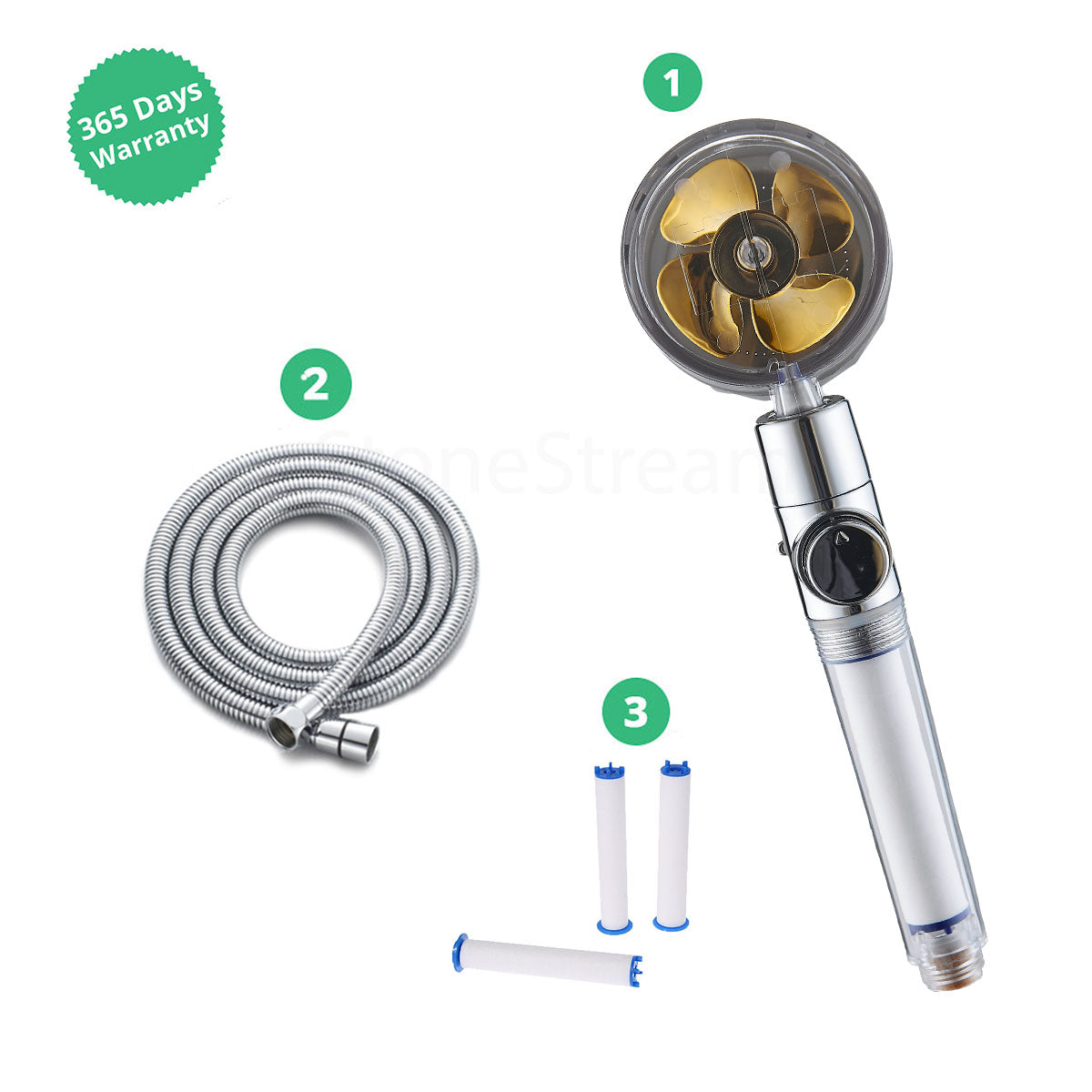 MIA Turbo Fan Showerhead
