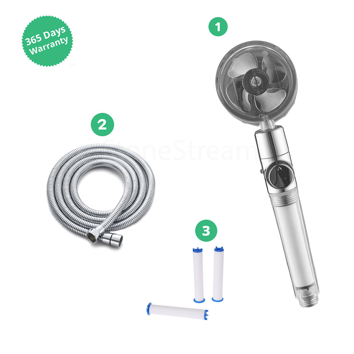 MIA Turbo Fan Showerhead